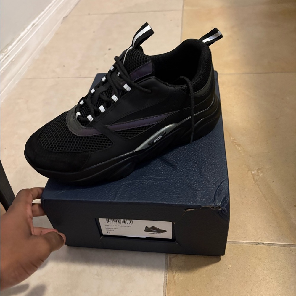 Dior b22 Black and Purple Sneakers